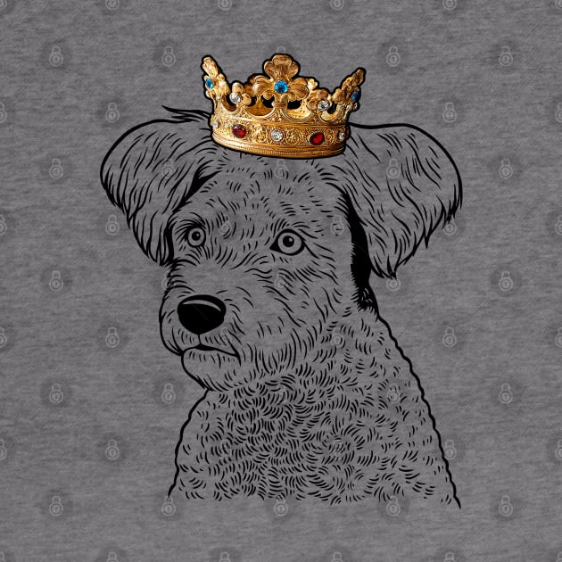 Pumi Dog King Queen Wearing Crown by millersye